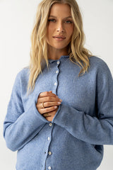 Maci Cardigan in Dusty Blue FINAL SALE