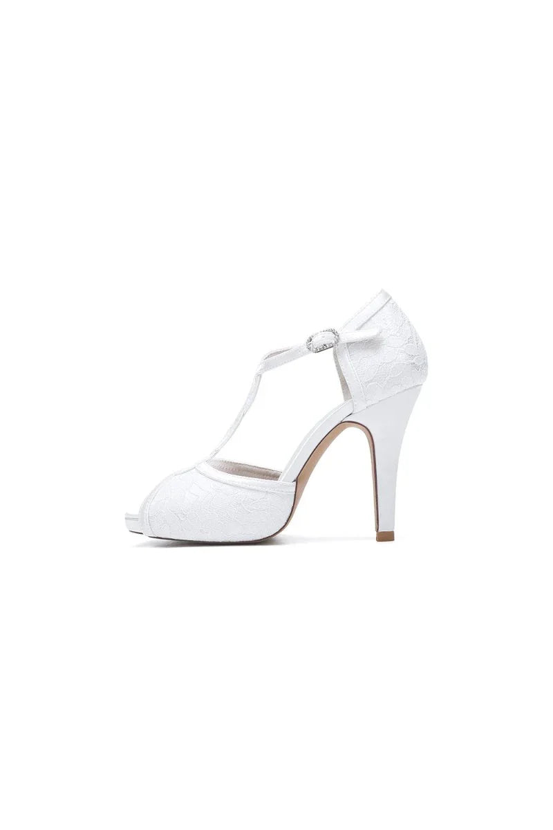 Peep Toe High Heel Shoes Ankle Strap