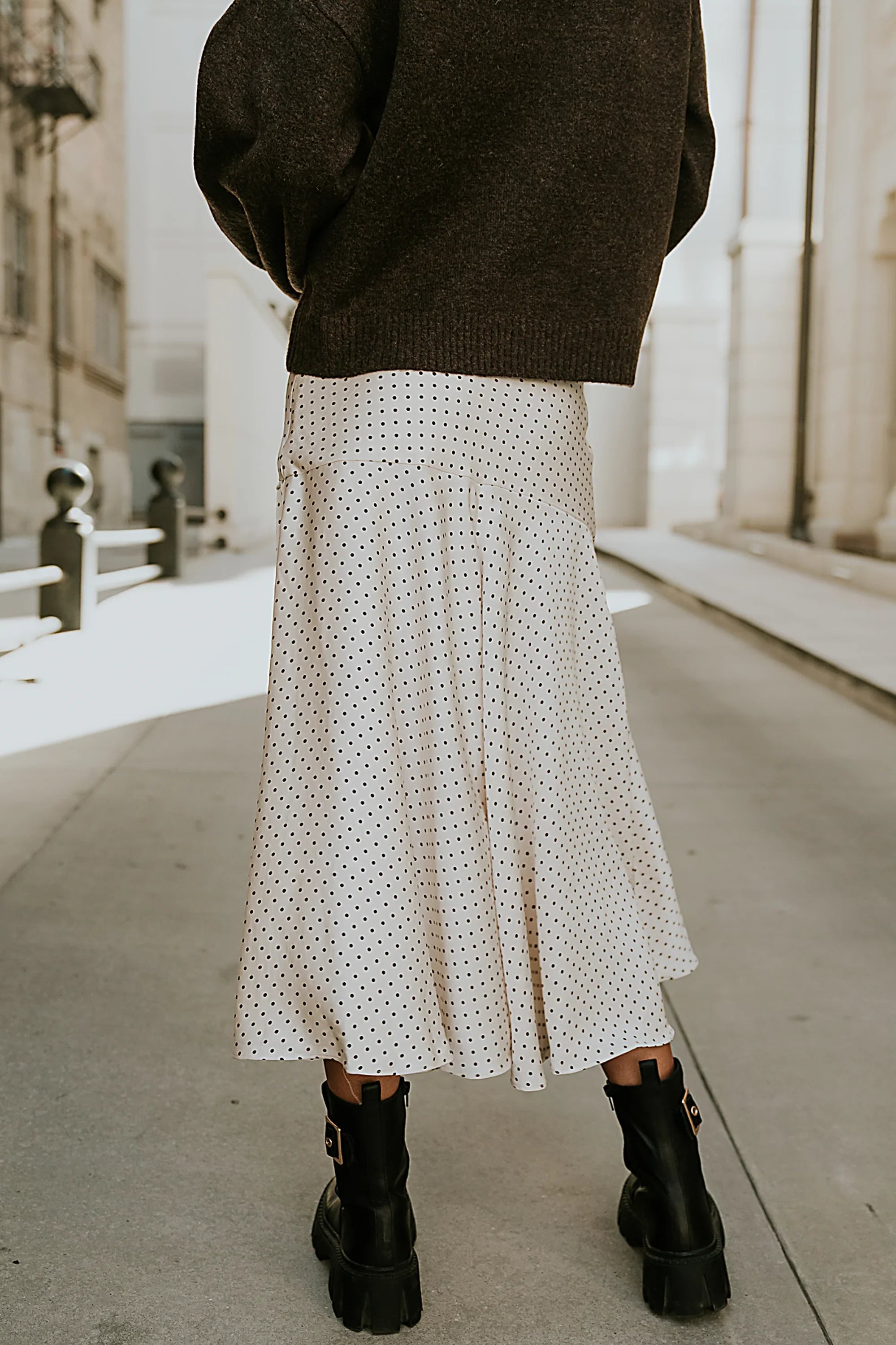 Everly Satin Midi Skirt FINAL SALE