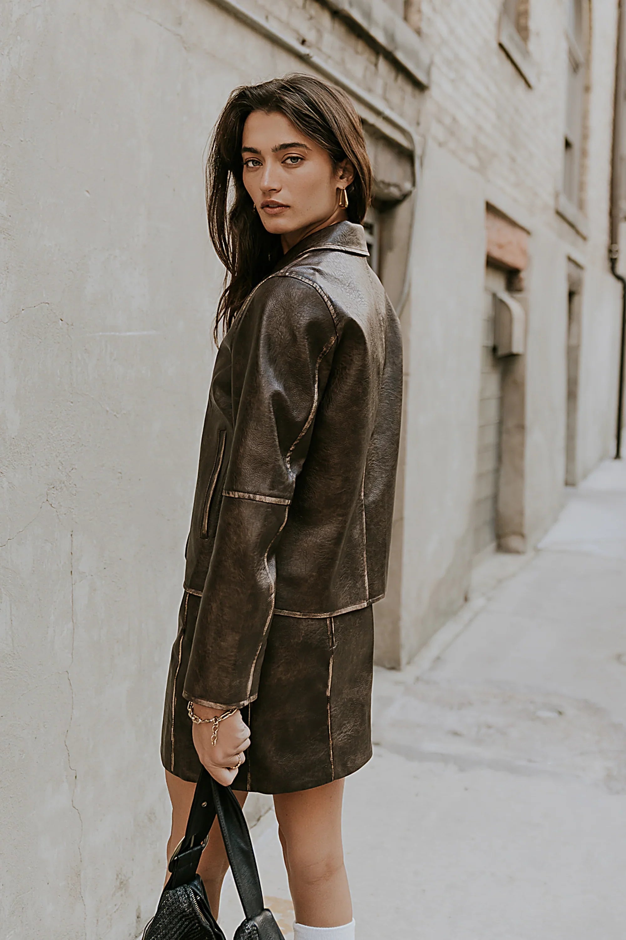 Kelsey Vegan Leather Jacket FINAL SALE