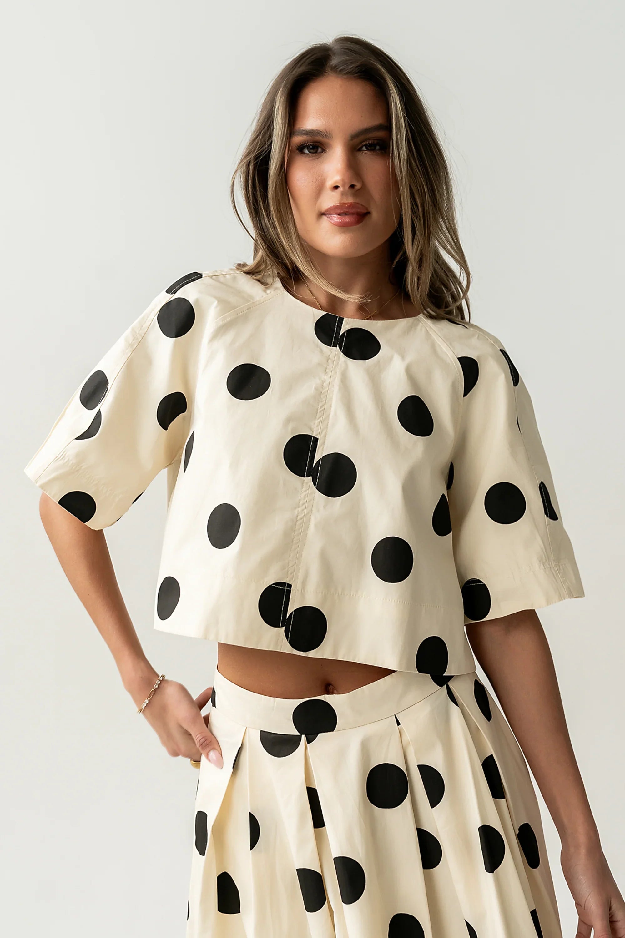 Jacklynn Polka Dot Blouse