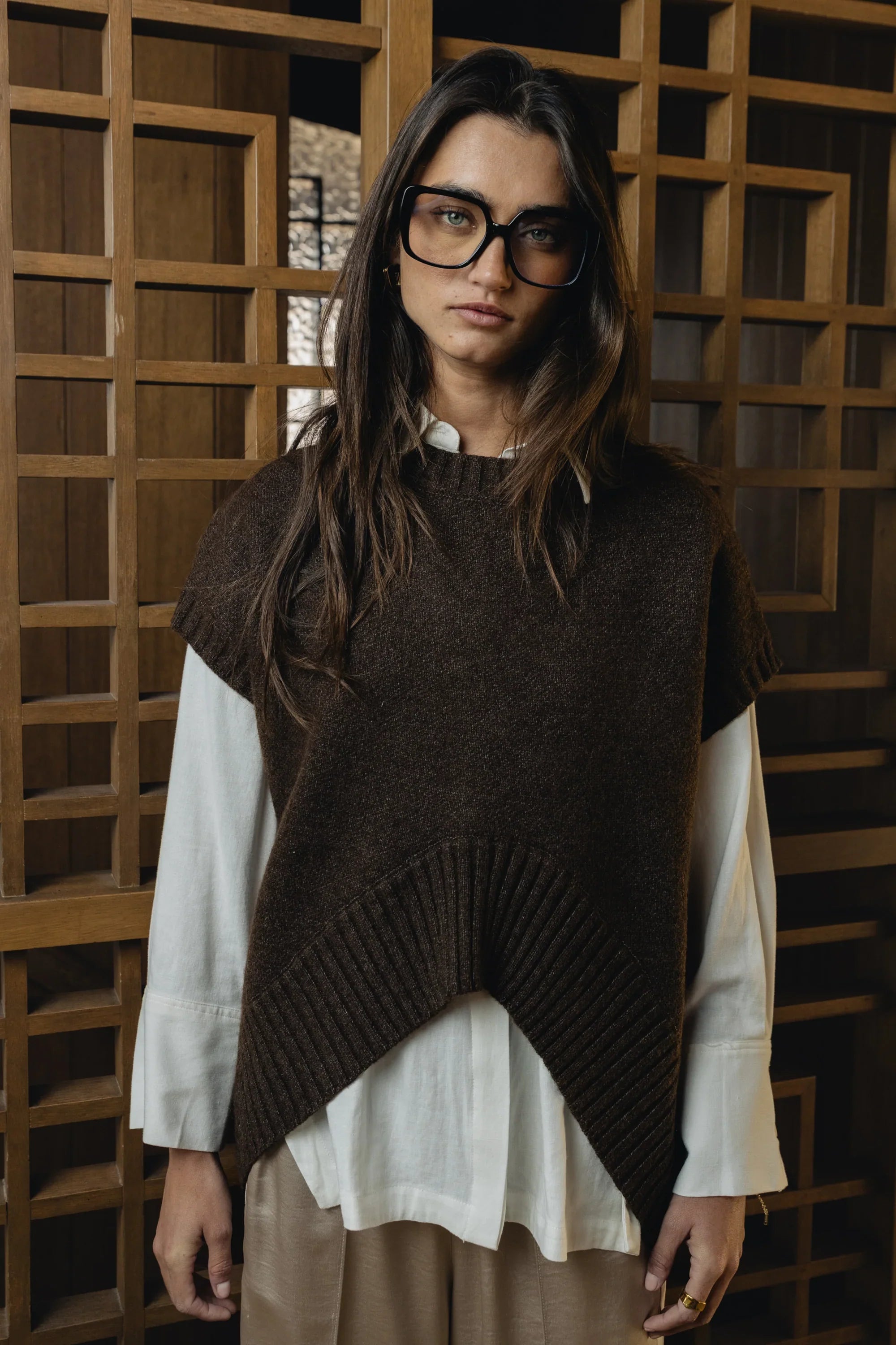 Paloma Knit Sweater in Brown