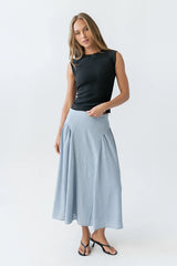 Laura Striped Midi Skirt