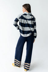 Kaysen Striped Top in Navy FINAL SALE