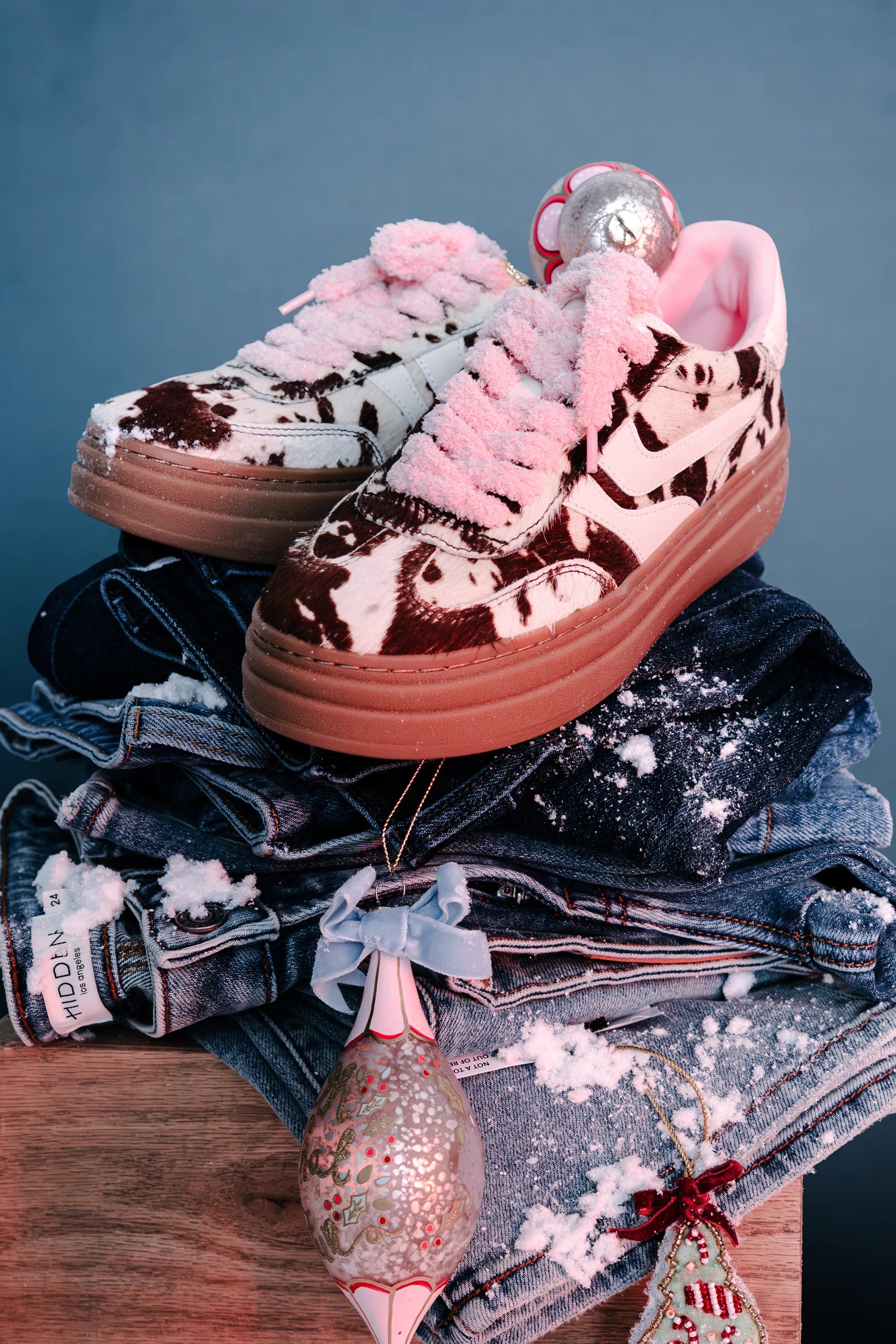Steve Madden Dodge Sneaker in Cow Print FINAL SALE