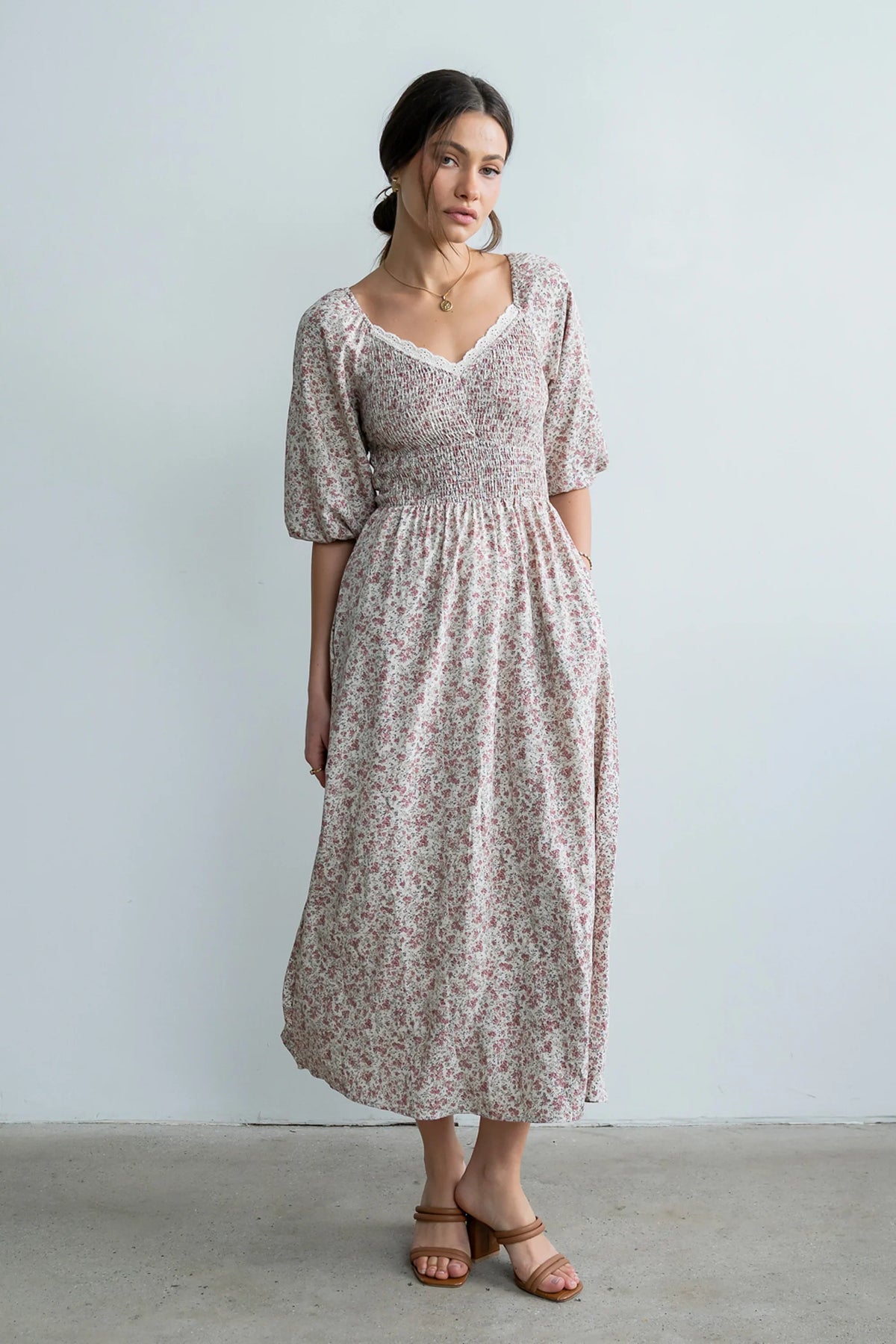 Darcey Smocked Maxi Dress