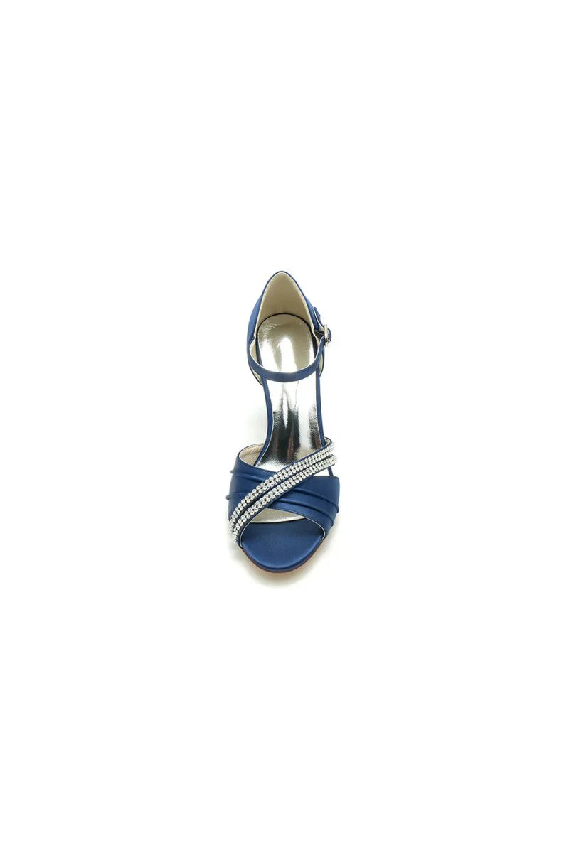 Open Toe Party Shoes with Rhinestone