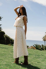 Tyla Cherry Midi Skirt
