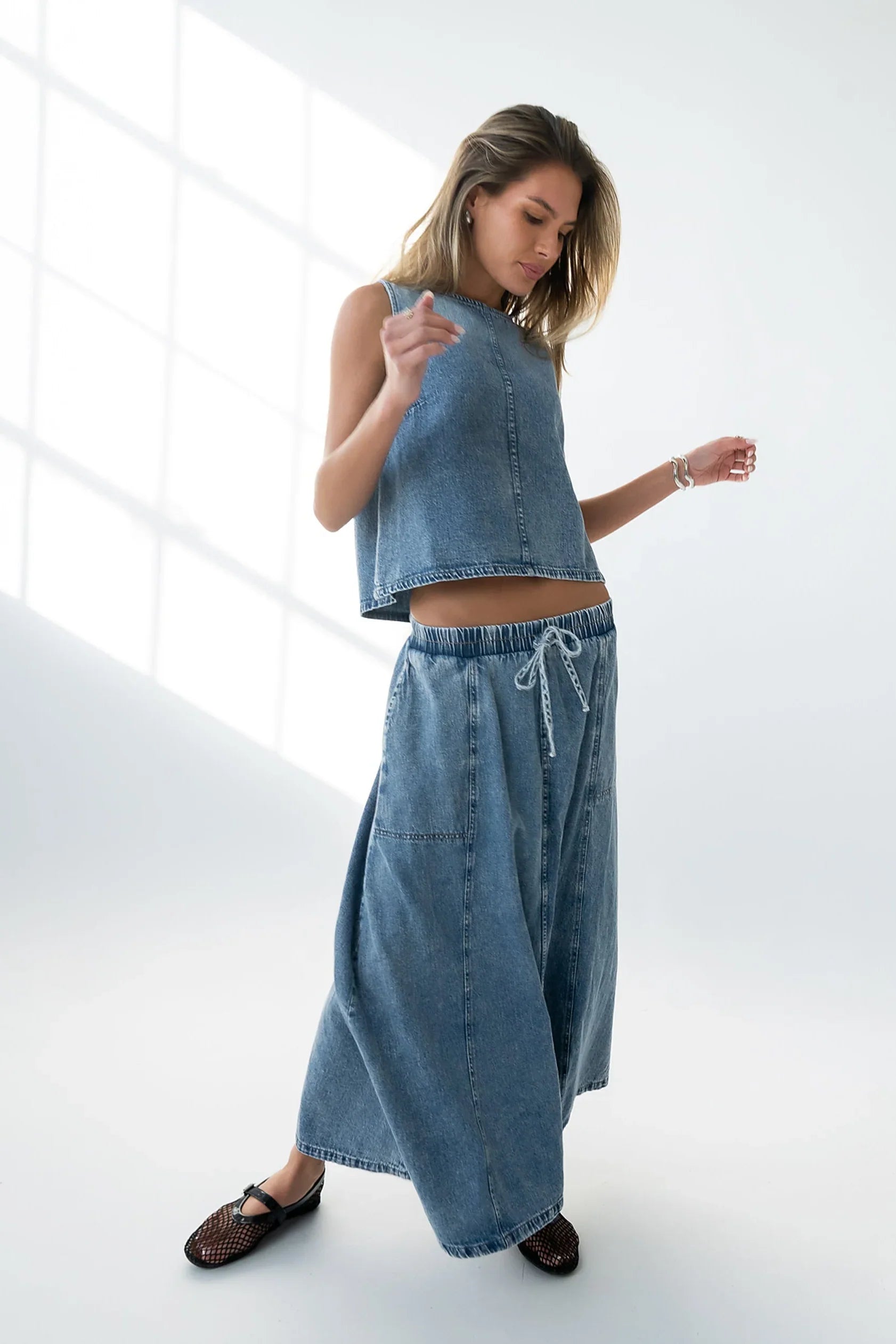 Khloe Denim Maxi Skirt