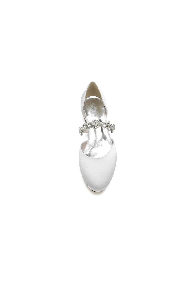 Flats with Rhinestone embellished Strap Party