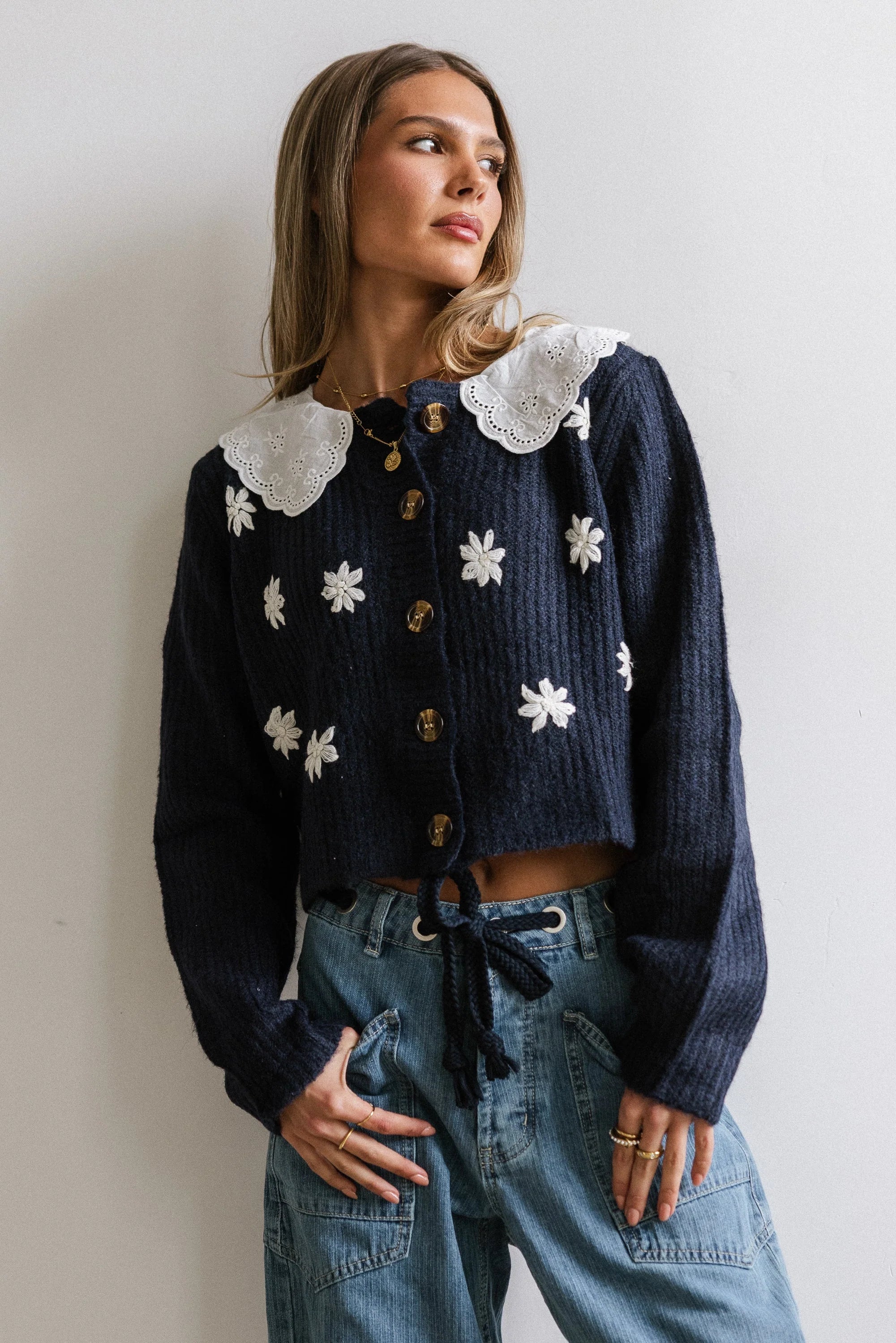 Ricky Embroidered Cardigan FINAL SALE