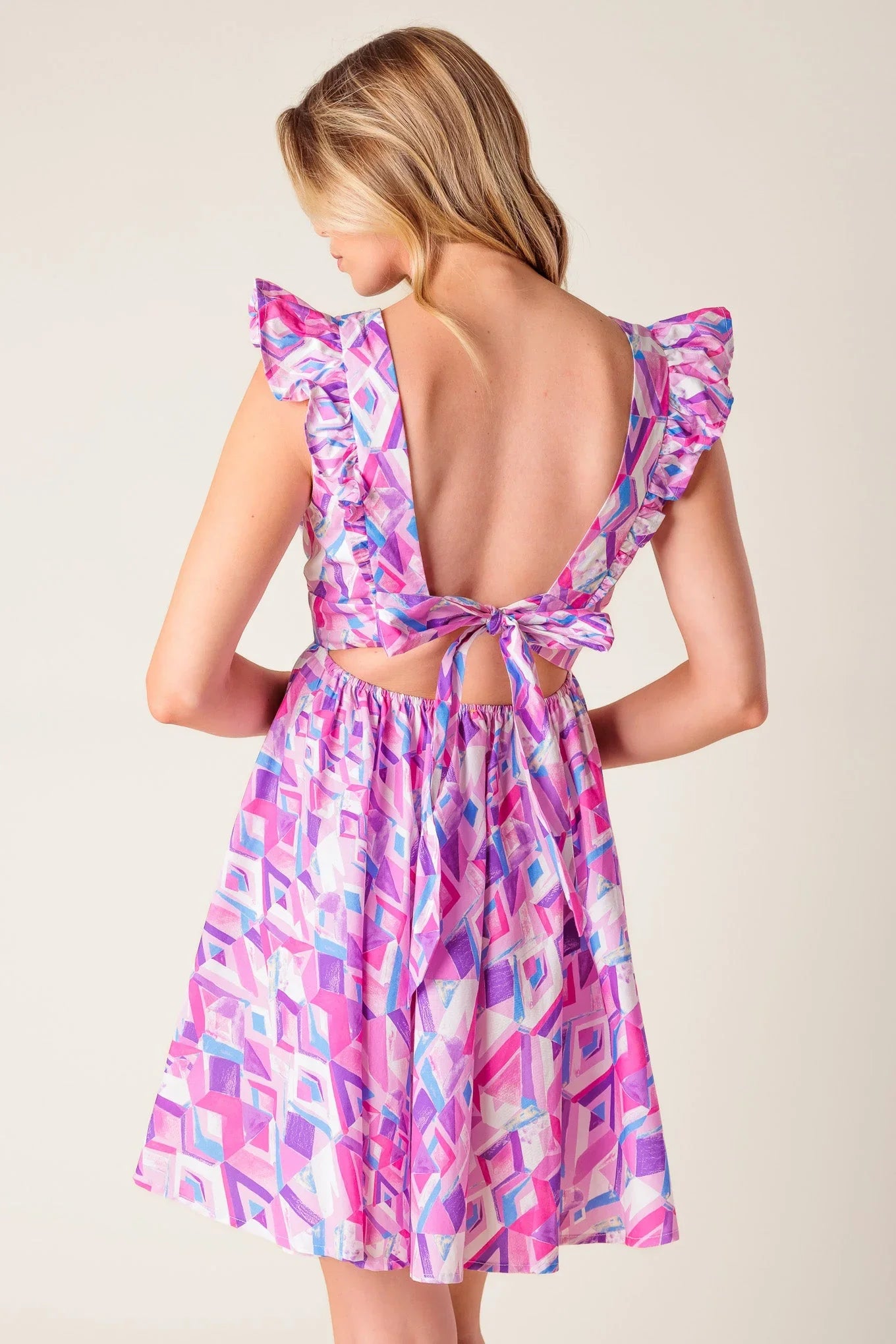 BETTER WITH YOU PINK BLUE MINI DRESS