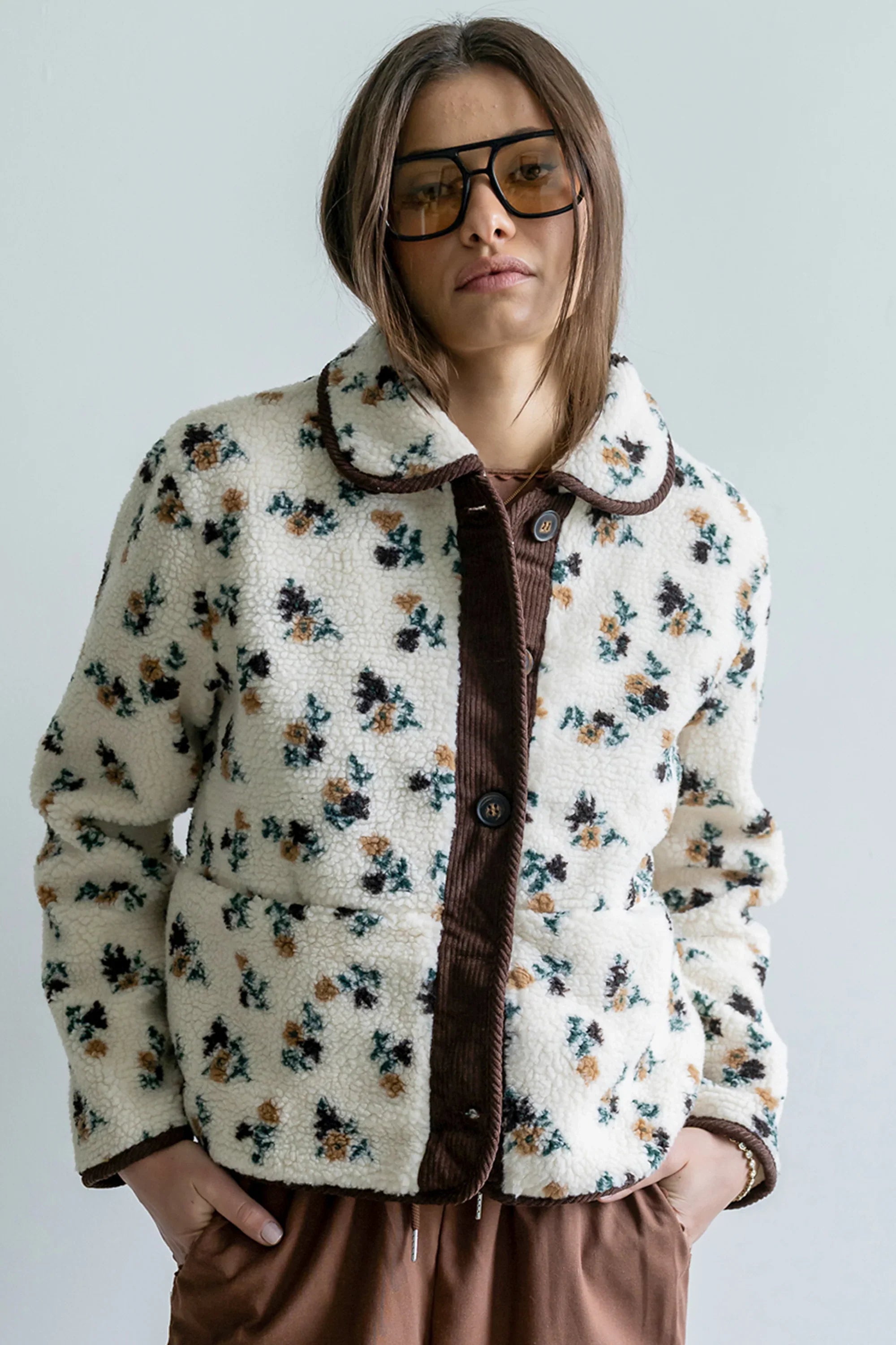 Kinsley Floral Sherpa Jacket