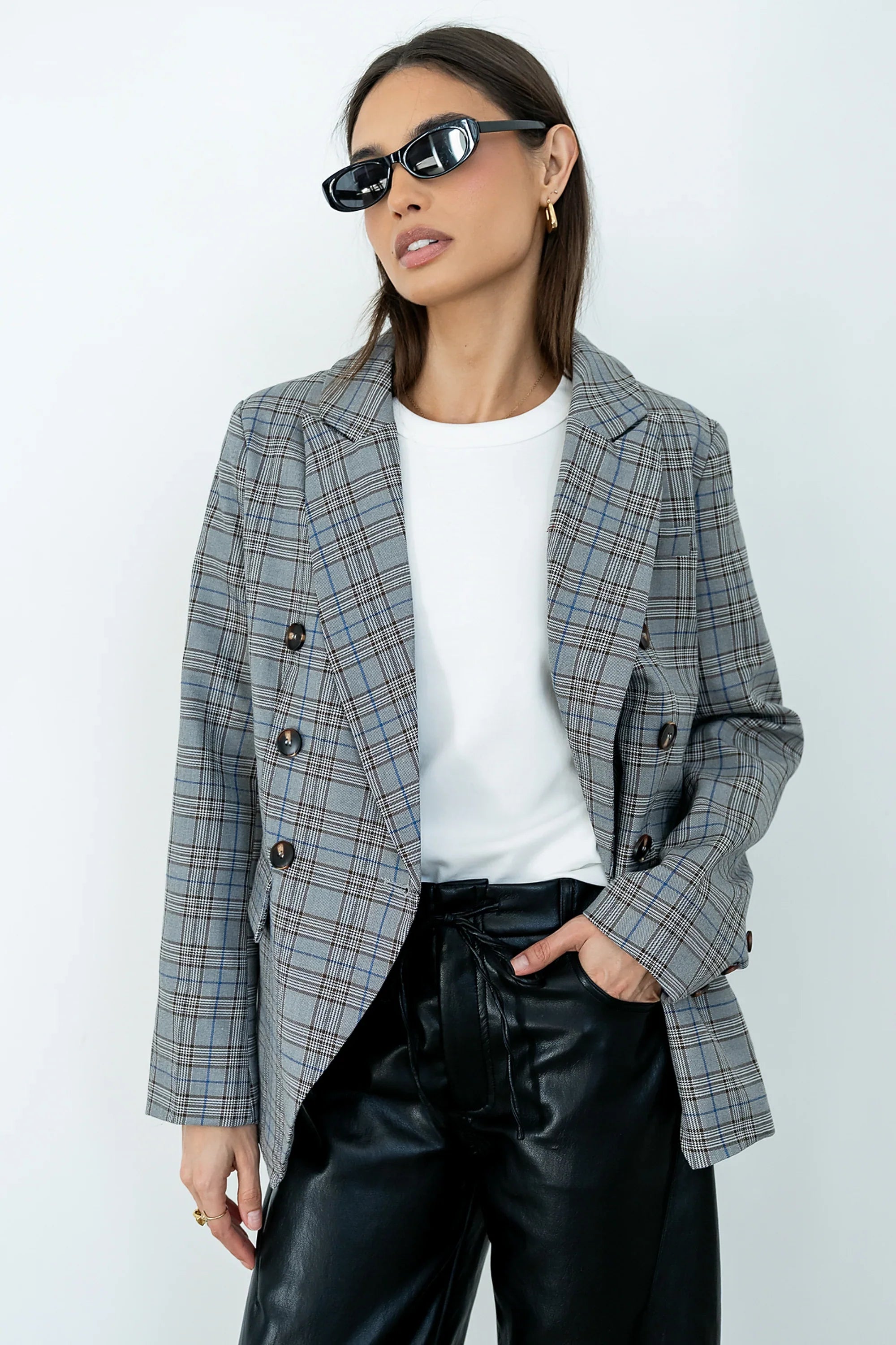 Daniel Mixed Media Blazer