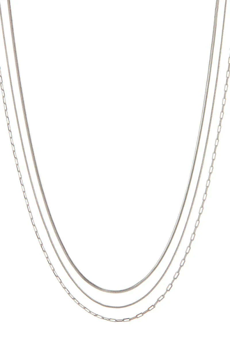 LUV AJ Chandon Multi Chain Charm Necklace