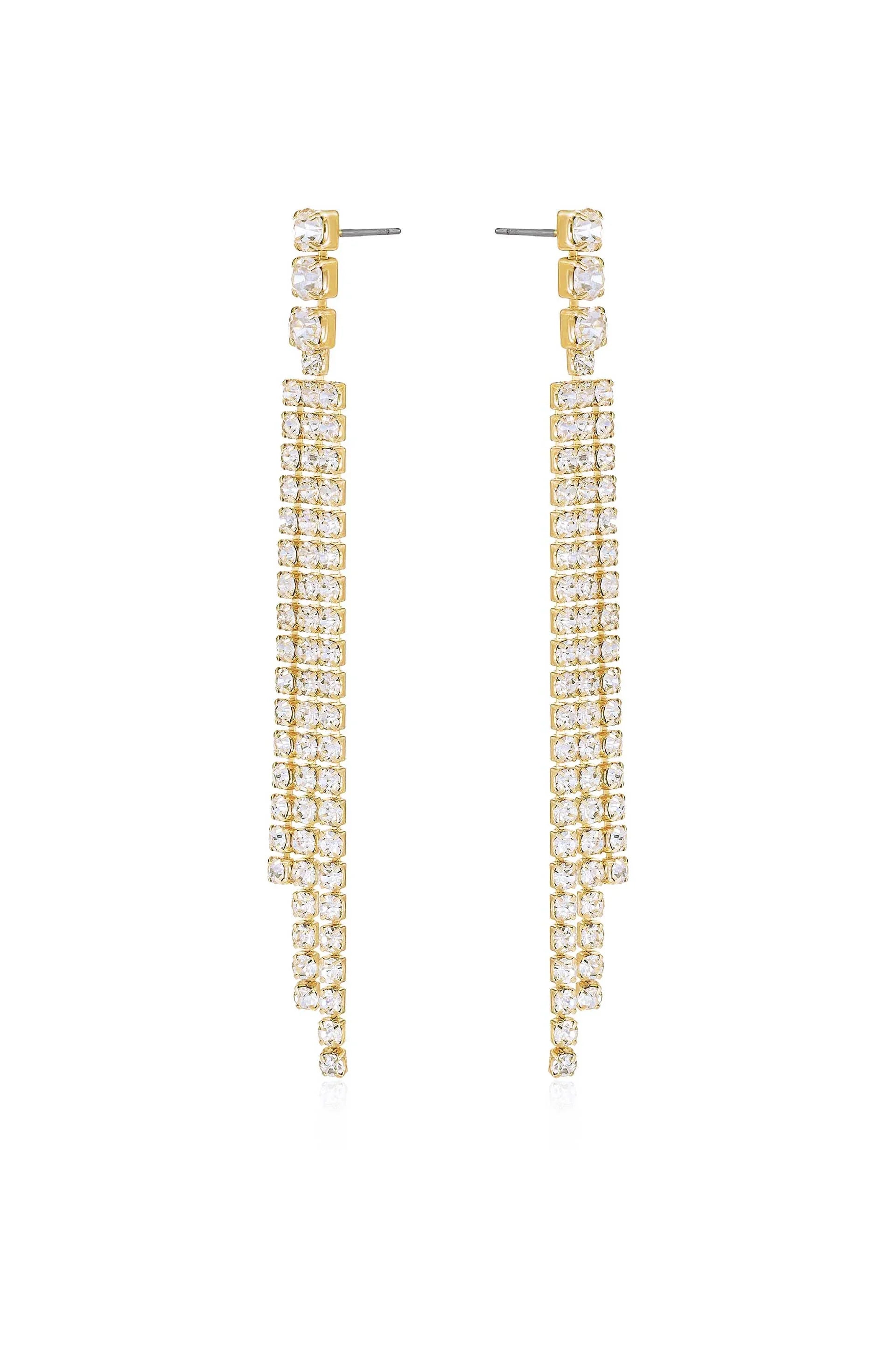 The Moment Crystal Dangle Earrings