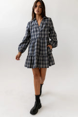 Autumn Plaid Mini Dress FINAL SALE