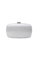 Womens Rhinestones Evening Clutch in Satin