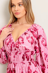 HONEY MIDI DRESS MAUVE