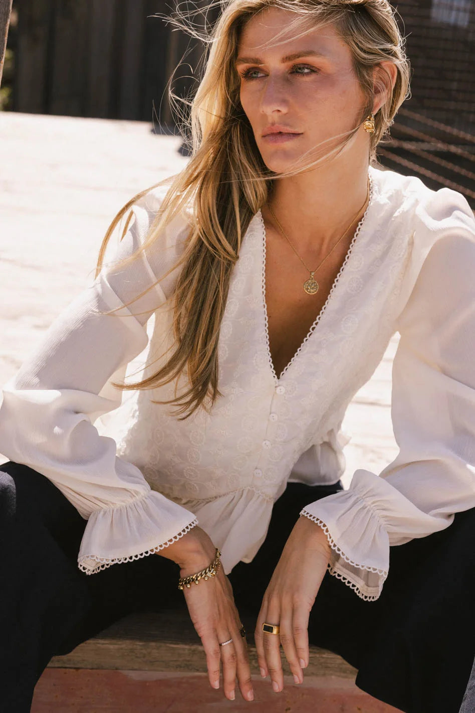 Mary Lace Blouse FINAL SALE