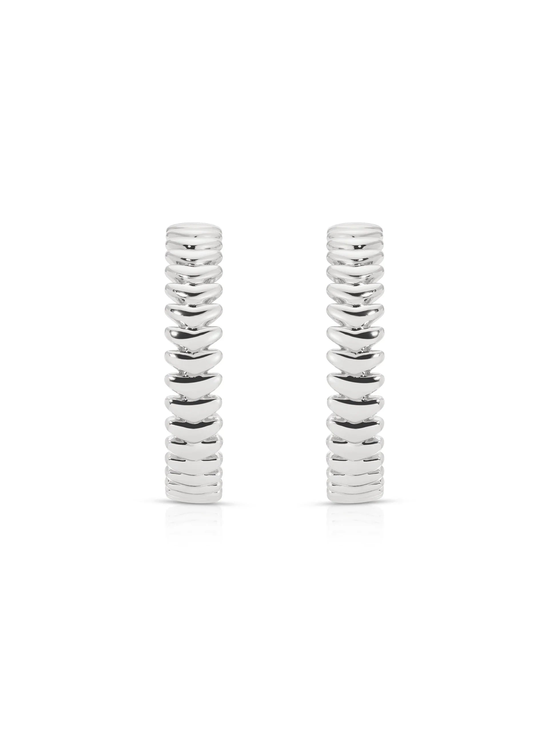 Large Metal Moderna Hoops