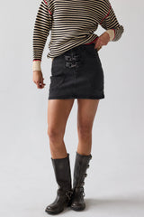 Laurel Denim Mini Skirt