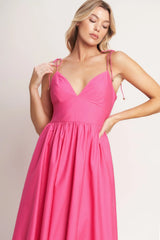PRETTY IN PINK MIDI DRESS