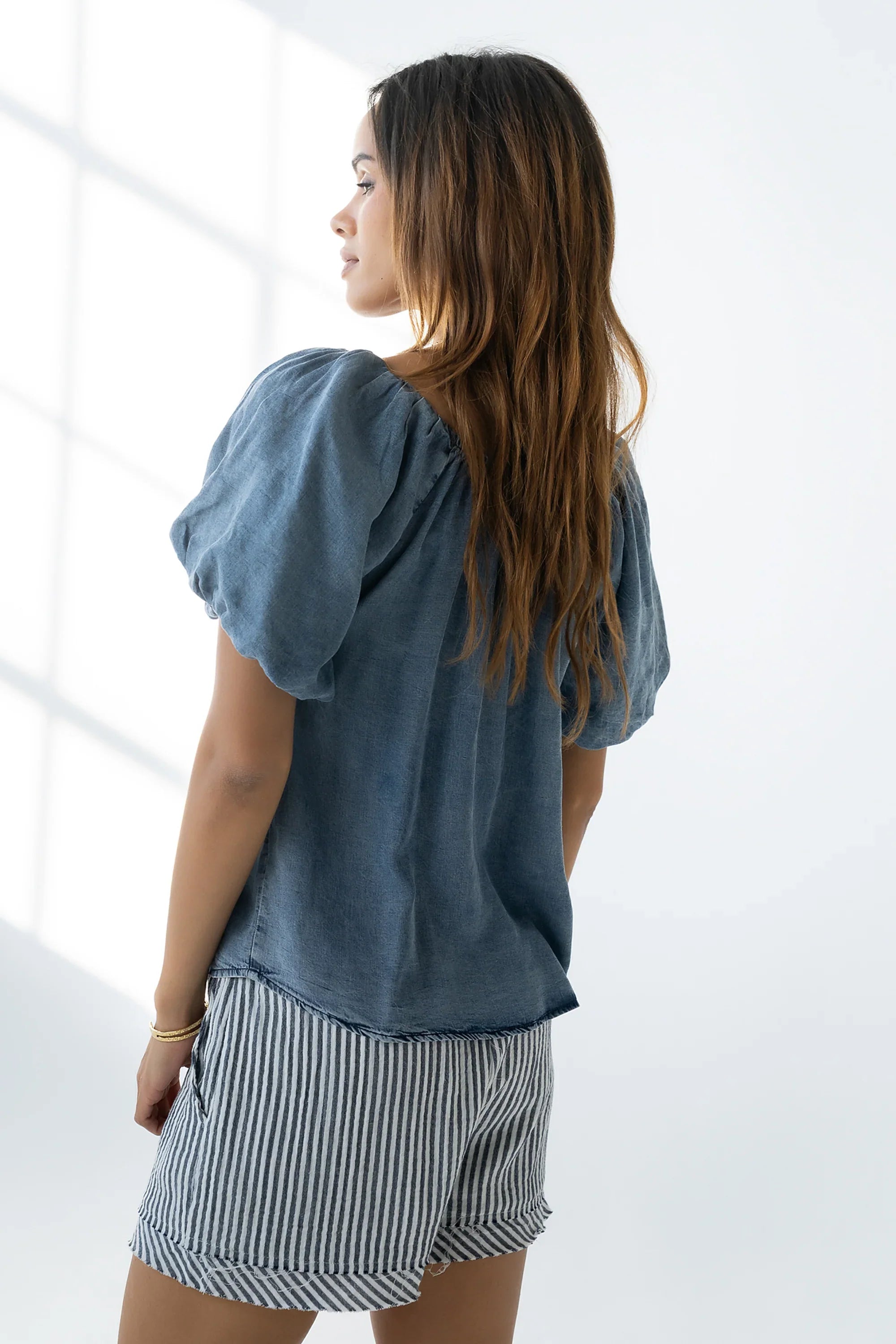 Nora Denim Blouse