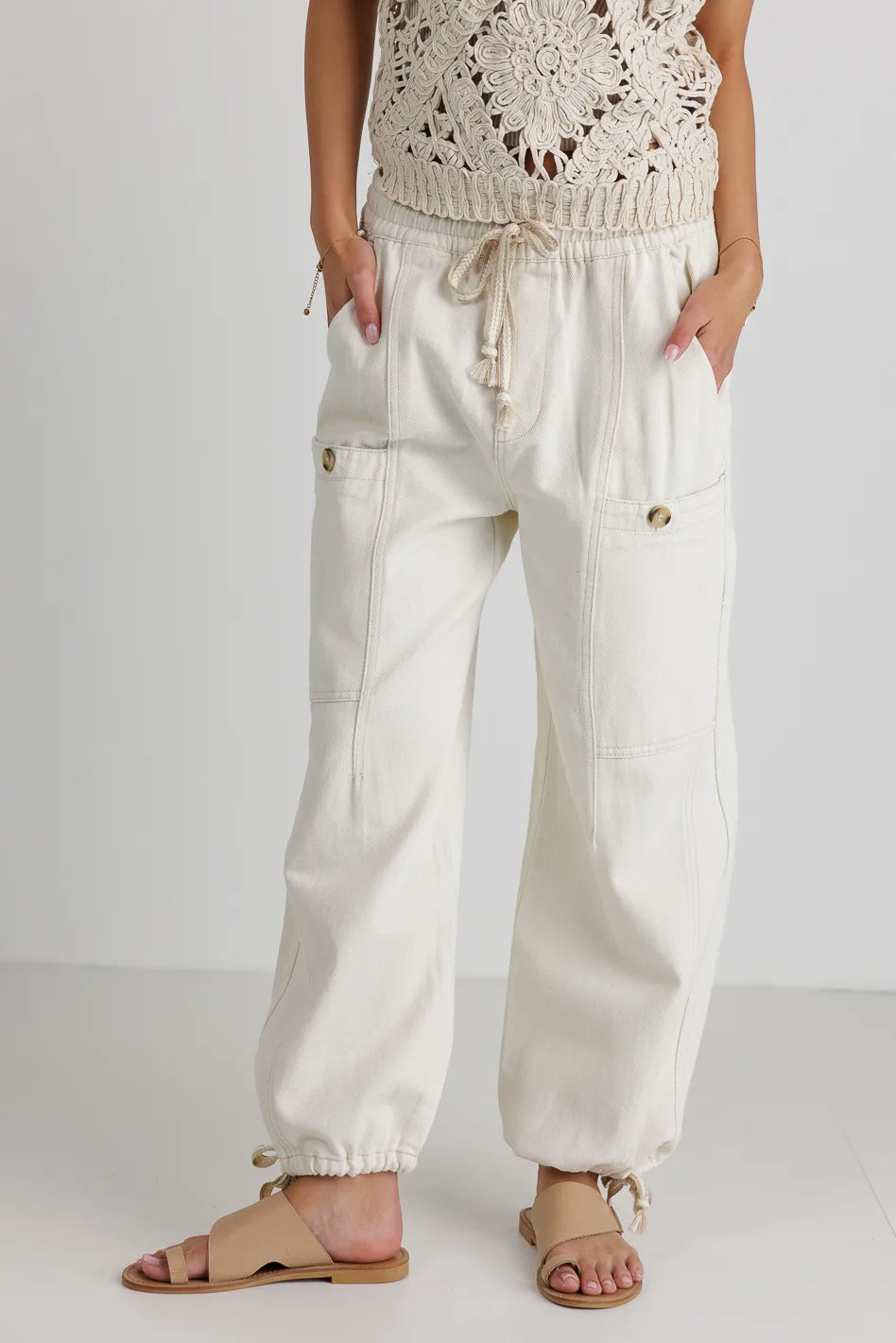 Robyn Pants in Ivory FINAL SALE