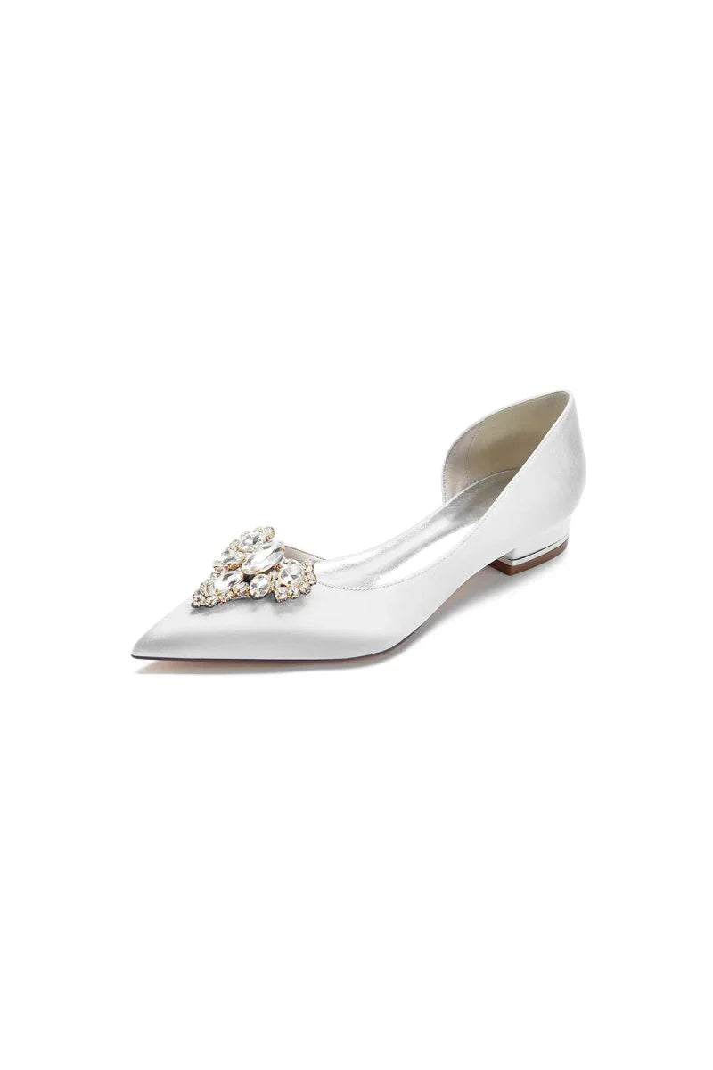 Crystal Simple Pointed Toe Flats