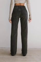 Frank and Oak Courtney Loose Fit Denim in Black FINAL SALE