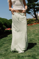 Marty Floral Maxi Skirt in Green