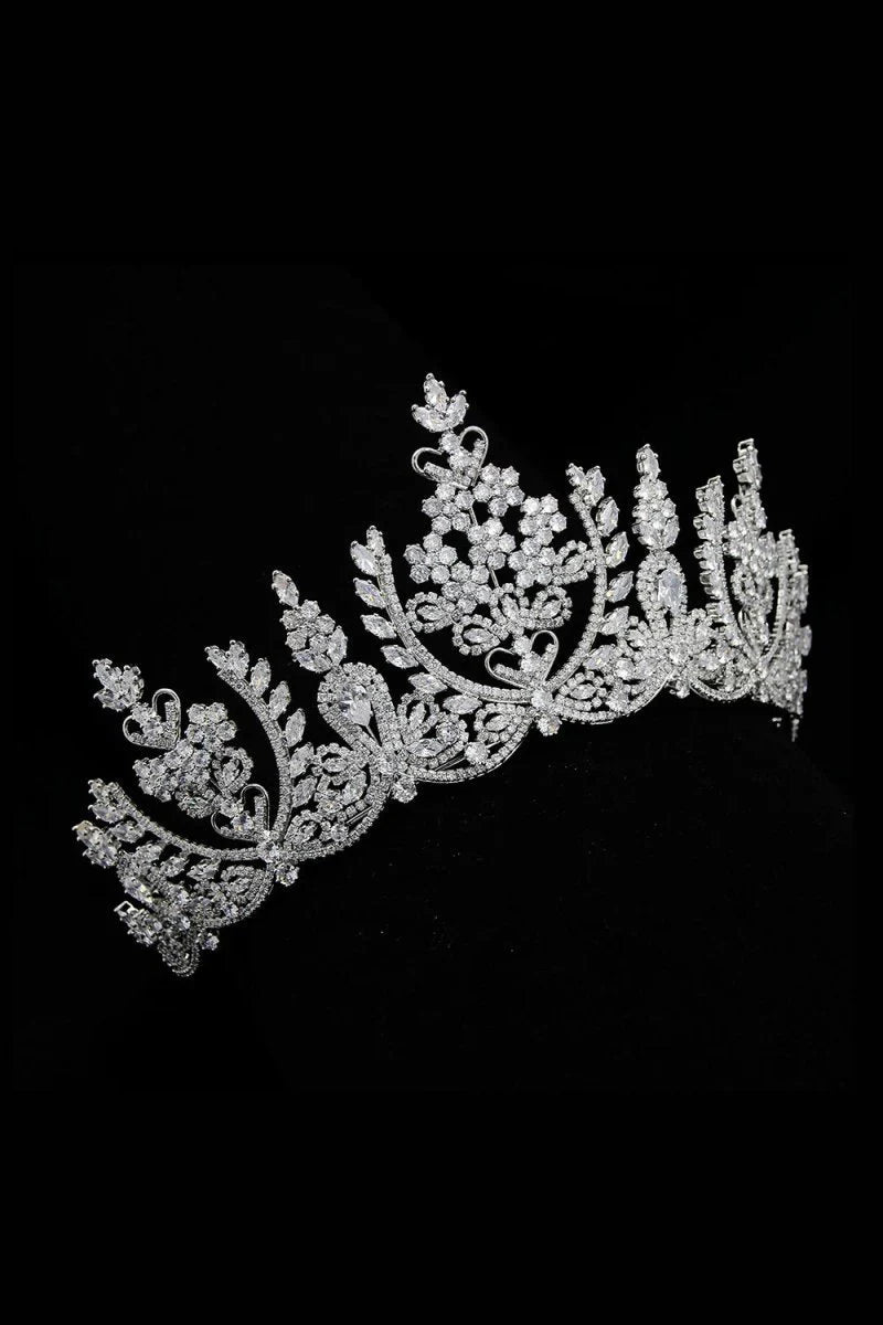 Silver Crystal Princess Crown