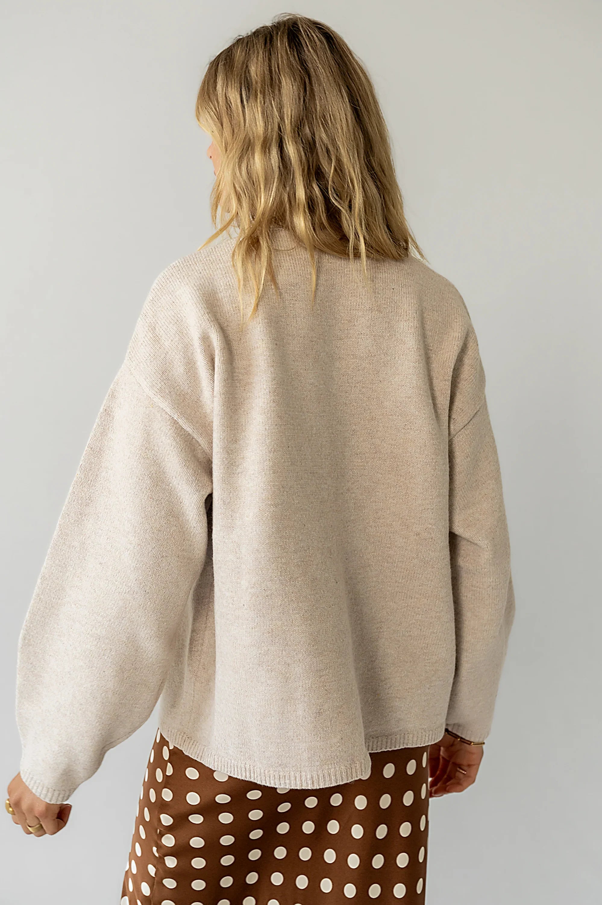 Kaia Knit Cardigan in Oatmeal