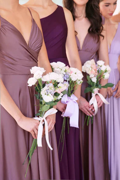 Kinsley Gown Soft Satin A line Dress