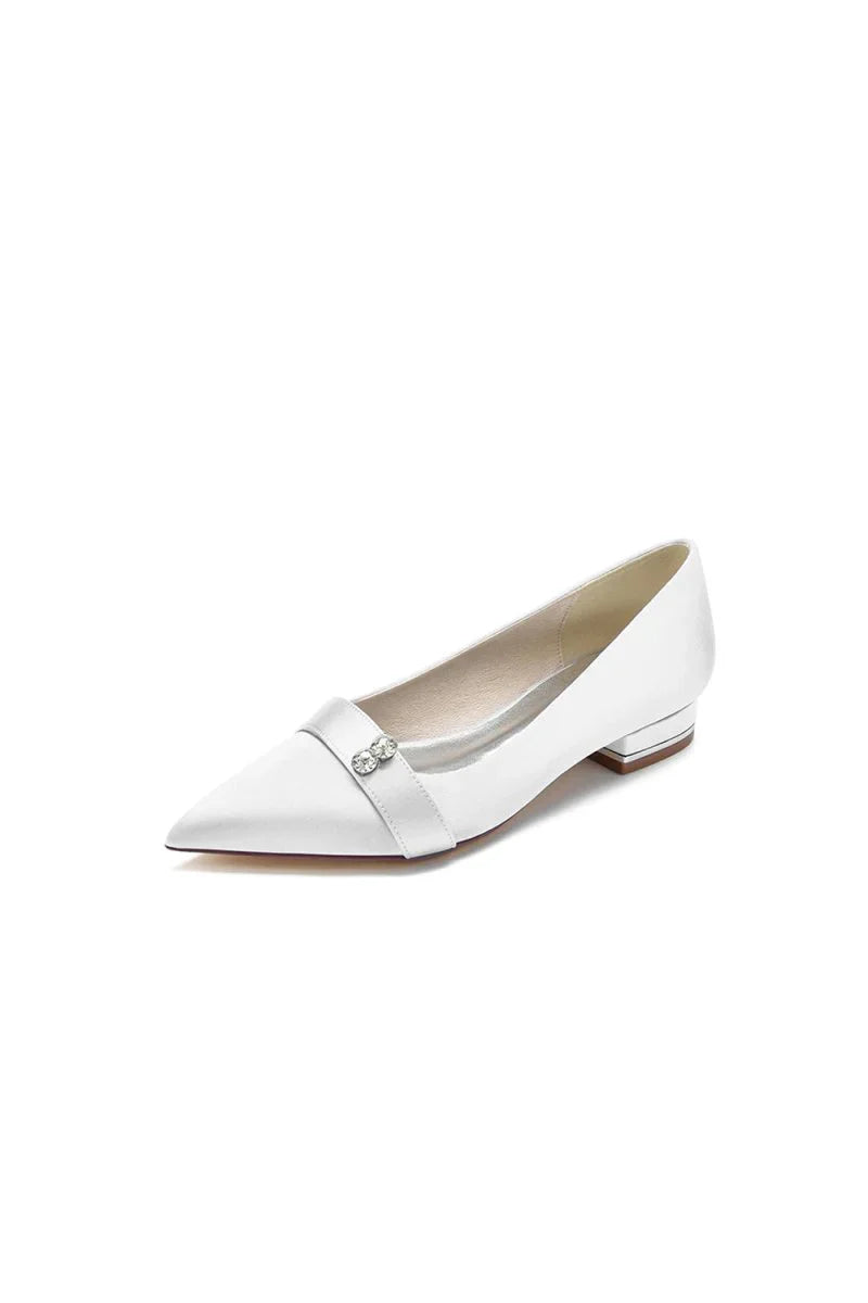 Crystal Cocktail Pointed Toe Flats