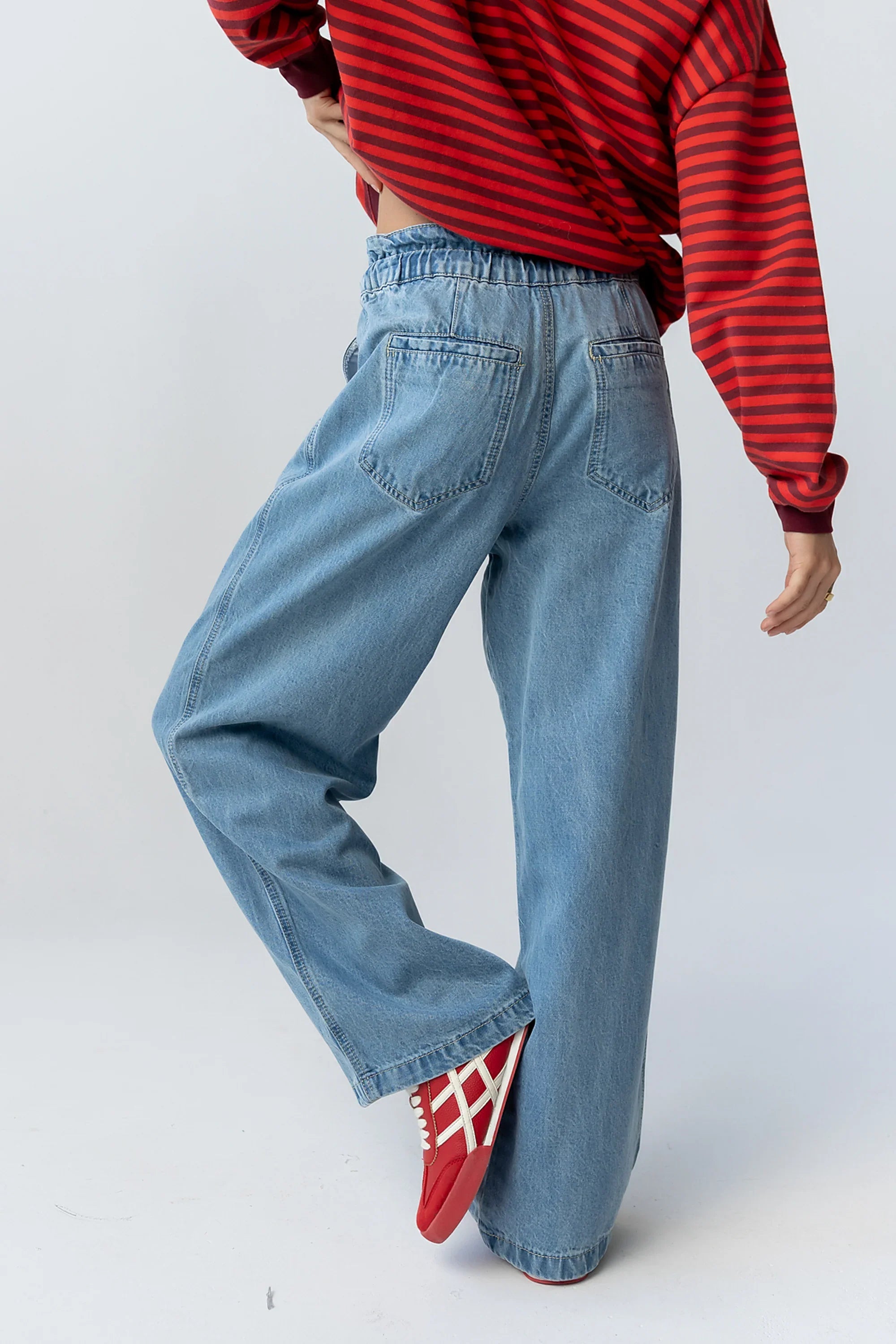 Becky Wide Leg Jeans in Denim