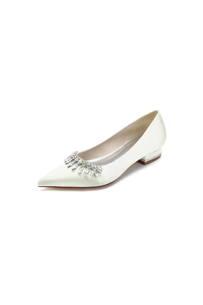 Rhinestone Cocktail Pointed Toe Flats