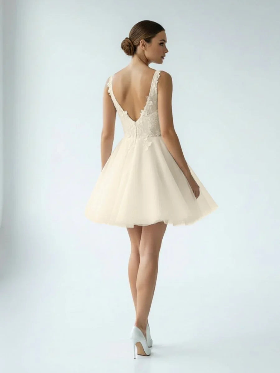 Elegant A Line Sweetheart Wedding Dress With Lace