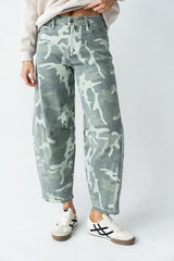 Maddison Camo Barrel Jeans FINAL SALE