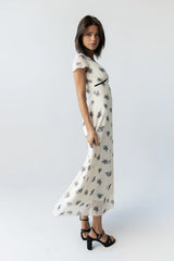 Neo Mesh Maxi Dress in Ivory