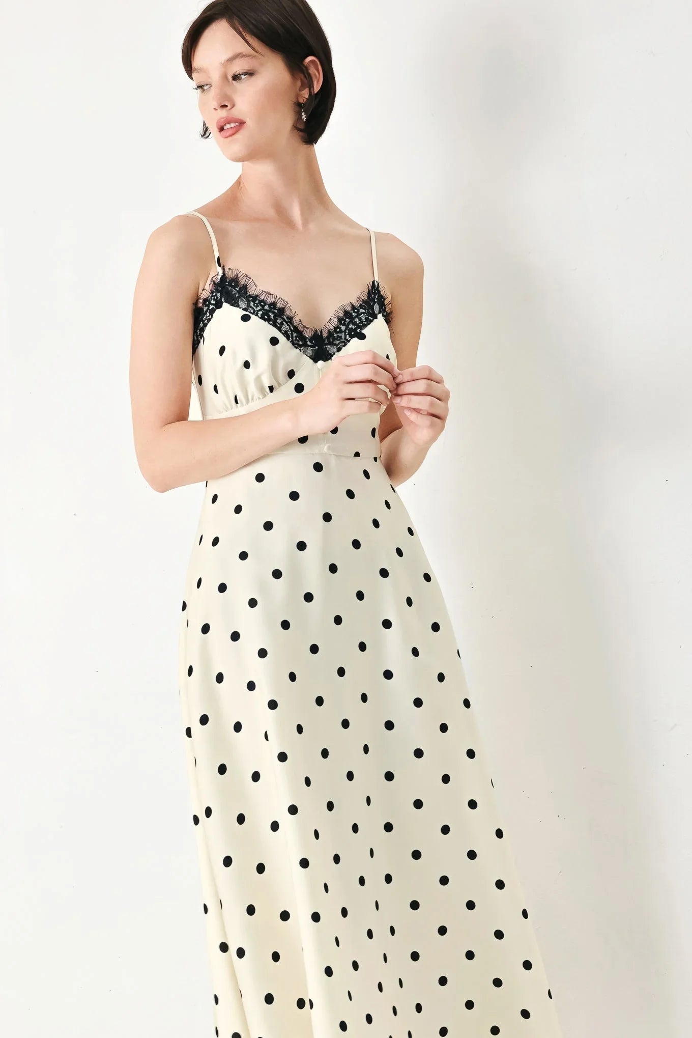 DOTTY SWEETHEART POLKA DOT MIDI DRESS