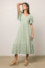 Lily Smocked Midi Dress FINAL SALE