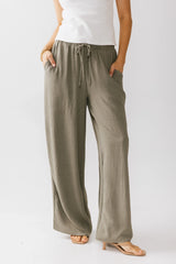 Salma Wide Leg Pants in Olive