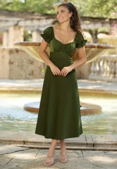 Maldives Midi Dress Olive