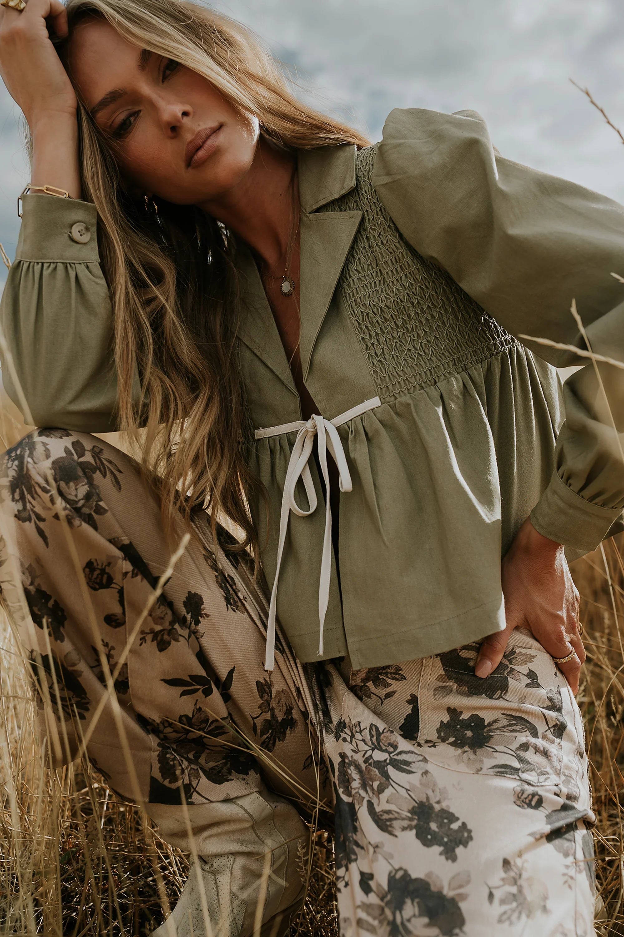 Steph Smocked Blouse