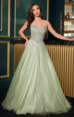 AUGUSTINE GOWN STRAPLESS GOTHIC BALL GOWN