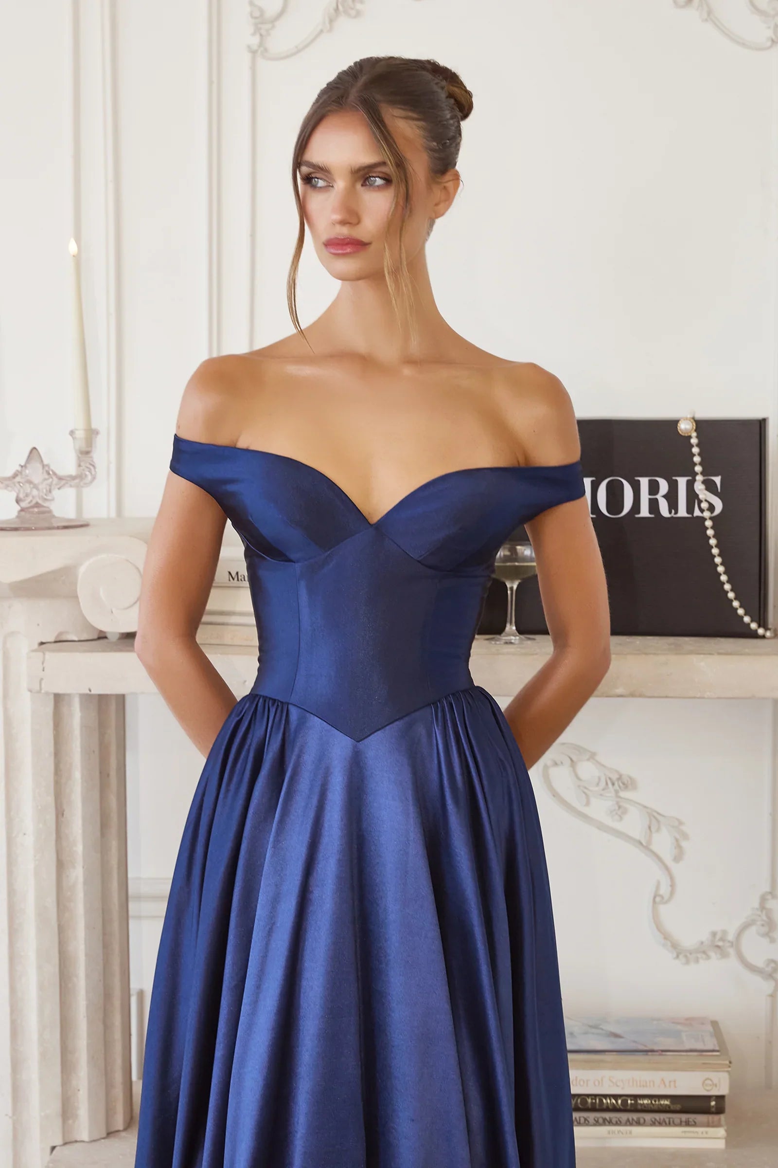 Trista Gown Satin A line Dress
