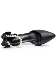 Matte Soft PU Leather Pointed Toe High Heels