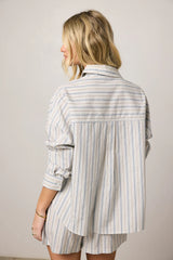 Tommy Striped Button Up FINAL SALE